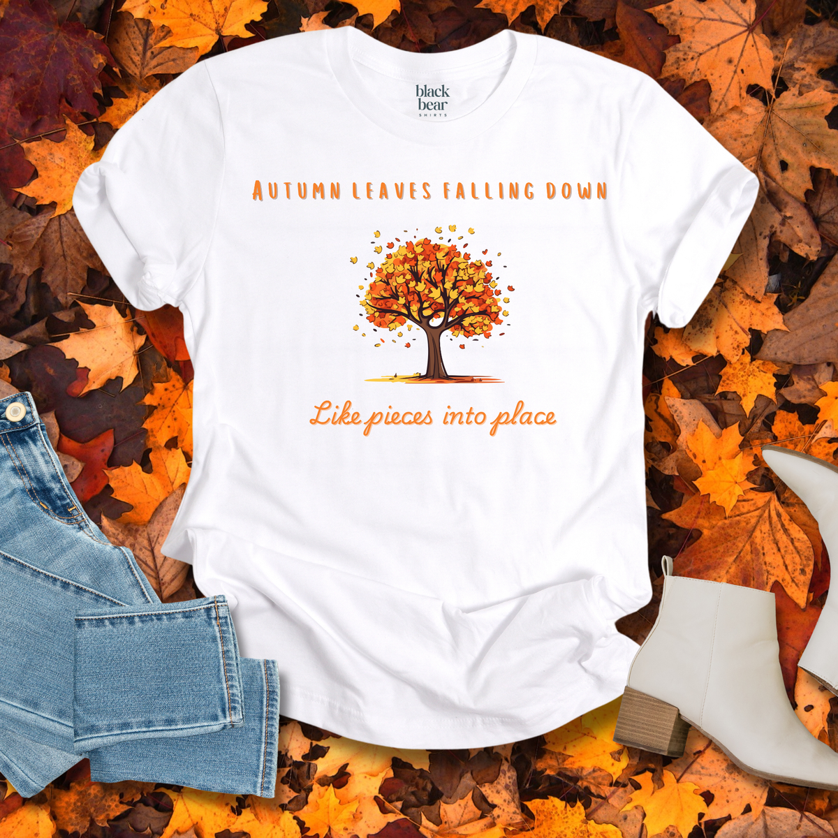 Autumn Leaves Falling Down Like Pieces into Place