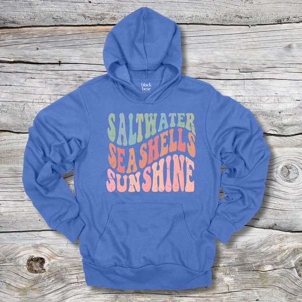Retro Saltwater Seashells Sunshine