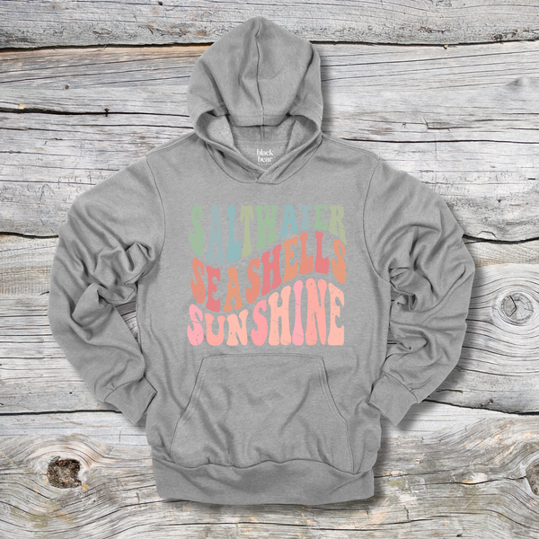 Retro Saltwater Seashells Sunshine
