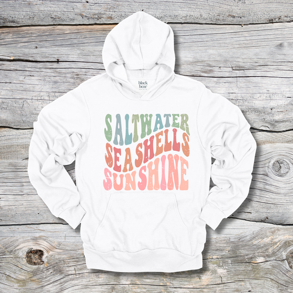 Retro Saltwater Seashells Sunshine