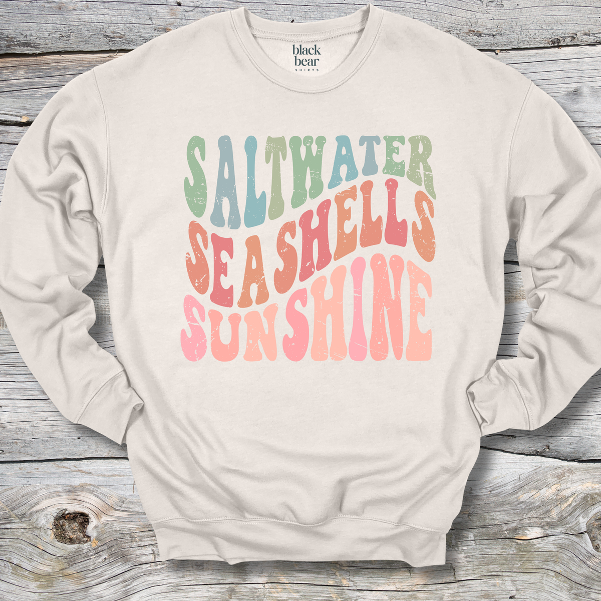 Retro Saltwater Seashells Sunshine