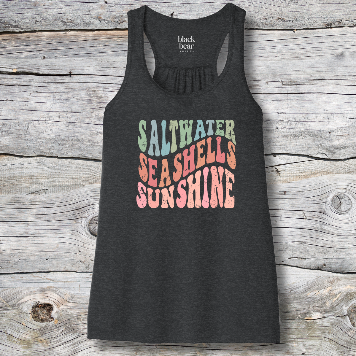 Retro Saltwater Seashells Sunshine