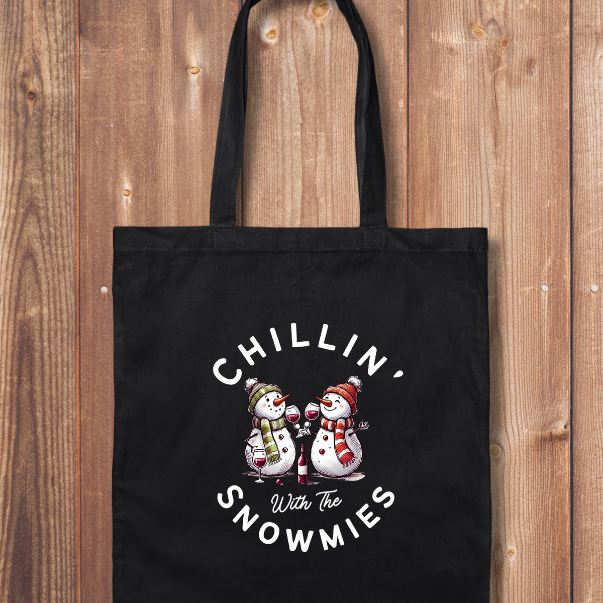 Tote Bag: Chillin' with the Snowmies