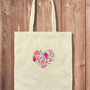 Tote Bag: Flower Heart