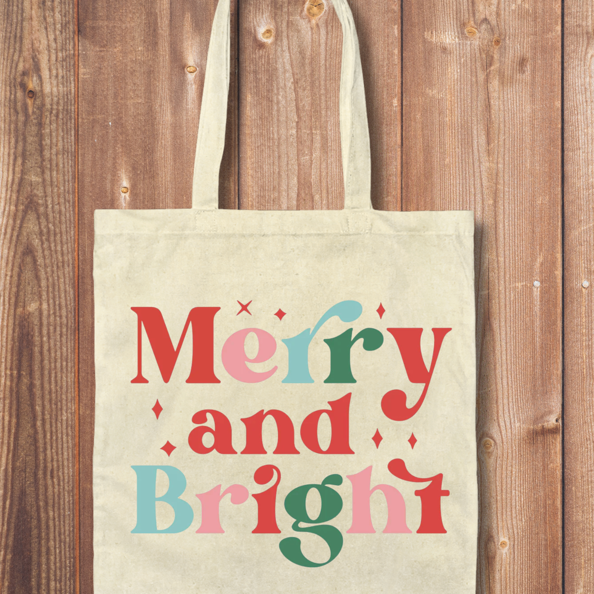 Tote Bag: Merry and Bright