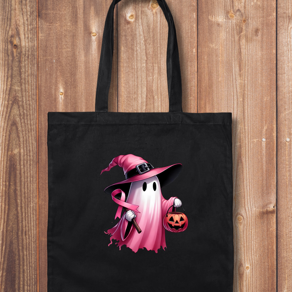 Tote Bag: In October We Wear Pink Ghost