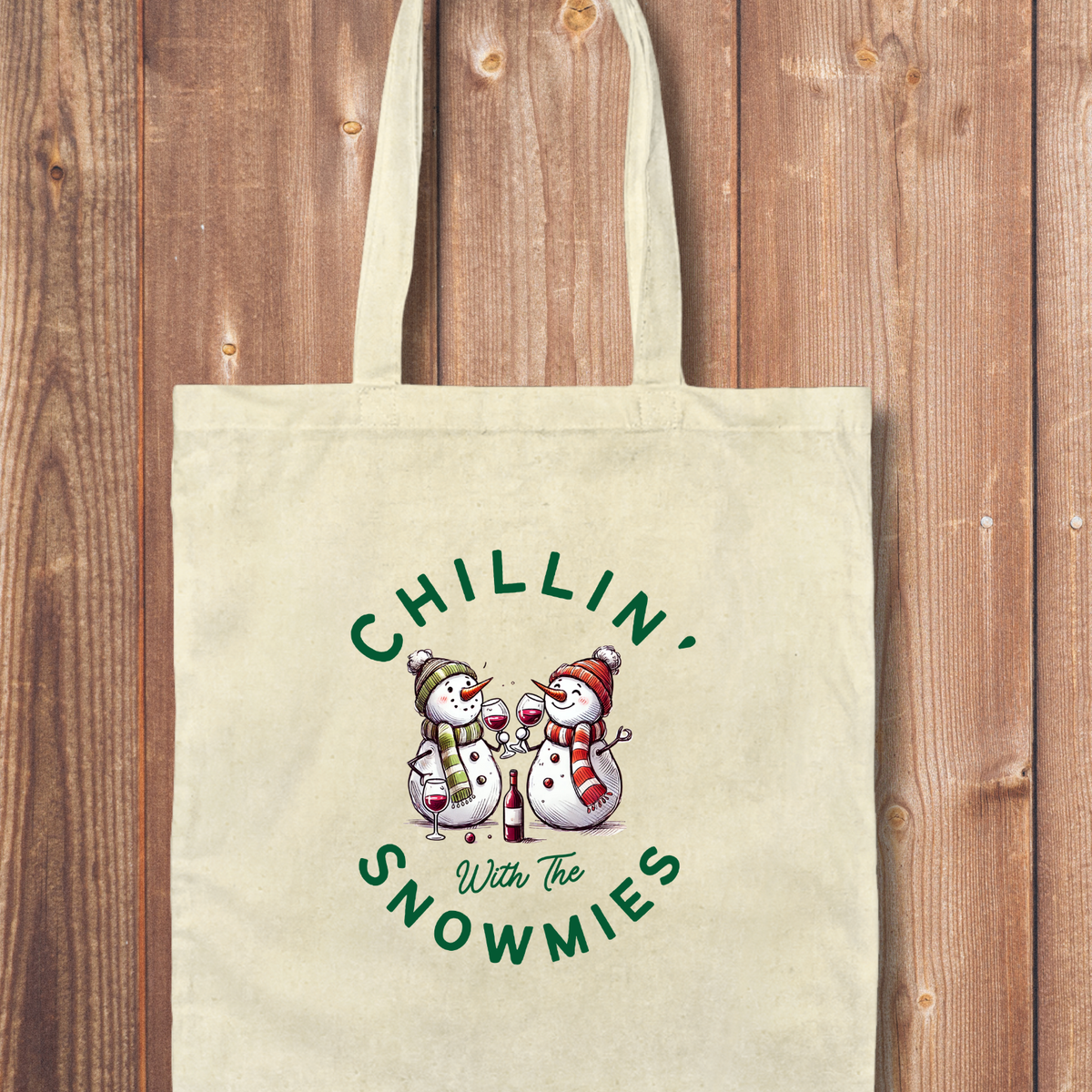 Tote Bag: Chillin' with the Snowmies