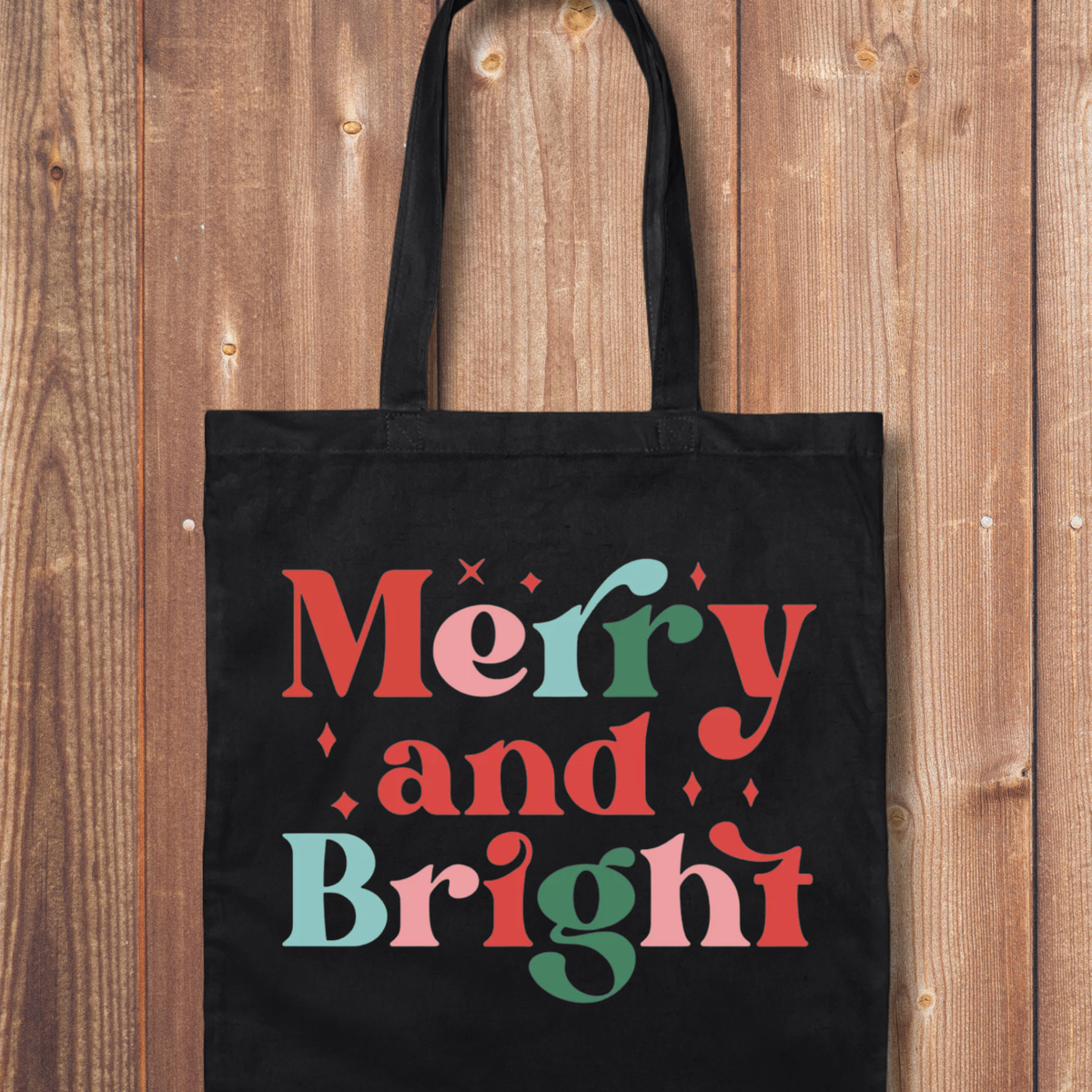 Tote Bag: Merry and Bright