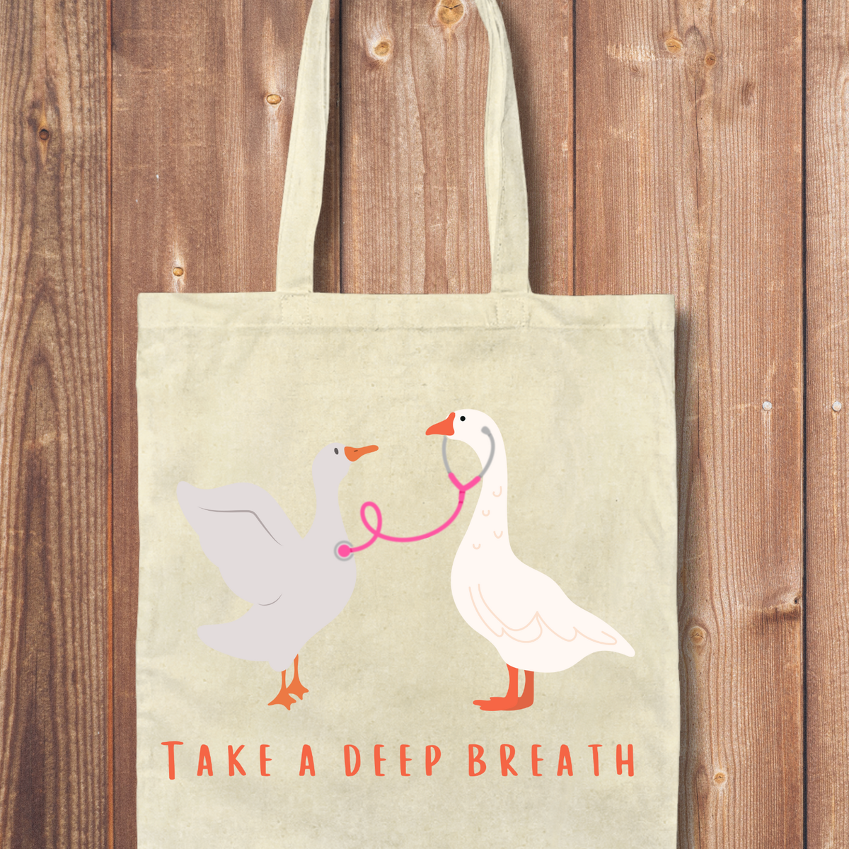 Tote Bag: Take a Deep Breath